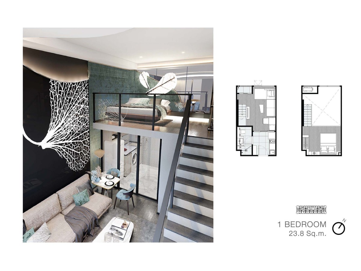 1Bedroom (23.8 sq.m.)