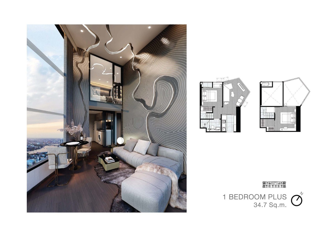 1Bedroom (34.7 sq.m.)